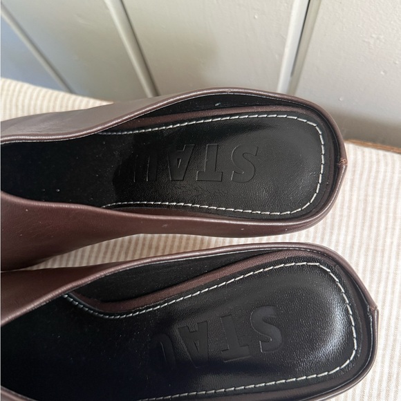 Staud Wally Espresso Brown Leather Mules - Picture 5 of 9